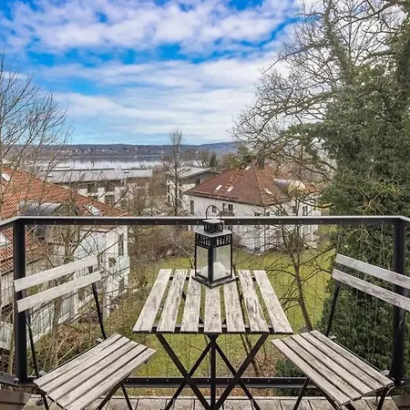 Апартаменты Saniertes Wohnhaus Von 1934 Mit Buro-anbau In Seenahe Mit 4 Штарнберг